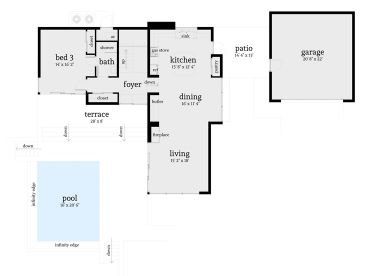 1st Floor Plan, 052H-0002