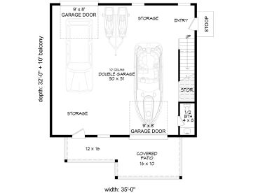 1st Floor Plan, 062G-0324