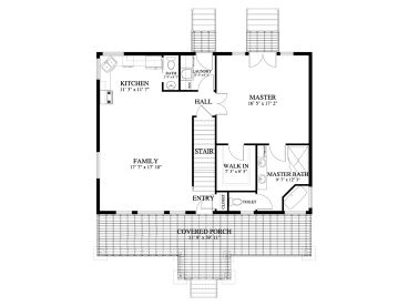1st Floor Plan, 065H-0118