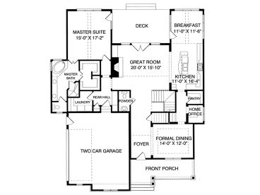 1st Floor Plan, 029H-0111