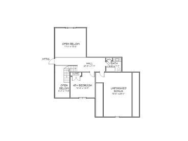 2nd Floor Plan, 067H-0009
