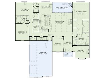 Floor Plan, 025H-0299