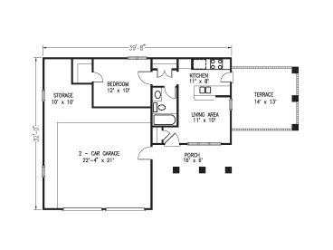 Guest Floor Plan, 054H-0031