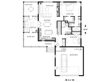 1st Floor Plan, 027H-0491