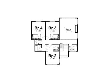 2nd Floor Plan, 050H-0187