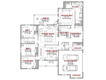 Floor Plan, 073H-0072