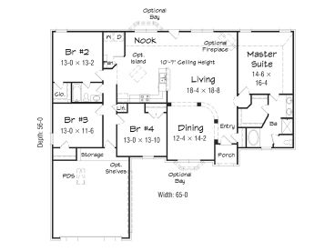 Floor Plan, 058H-0158