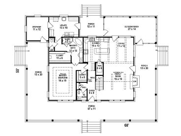 1st Floor Plan, 006H-0169