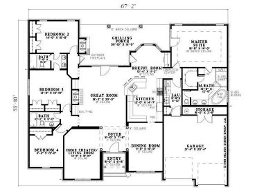 Floor Plan, 025H-0163
