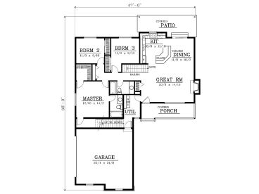 1st Floor Plan, 026H-0097