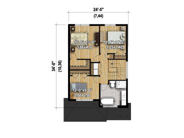 2nd Floor Plan, 072H-0157