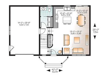 1st Floor Plan, 027H-0438