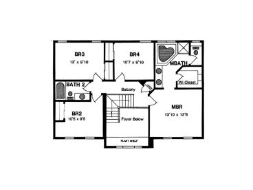 2nd Floor Plan, 014H-0057