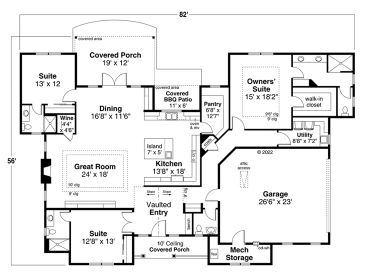 Floor Plan, 051H-0401