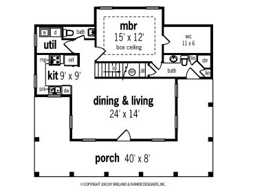1st Floor Plan, 021H-0199