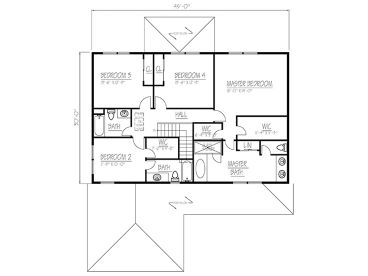 2nd Floor Plan, 068H-0041