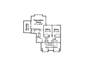 2nd Floor Plan, 051H-0175