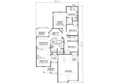 Floor Plan, 025H-0053
