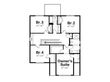 2nd Floor Plan, 031H-0384