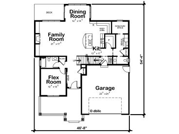 First Floor Plan, 031H-0290