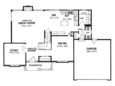 1st Floor Plan, 014H-0047