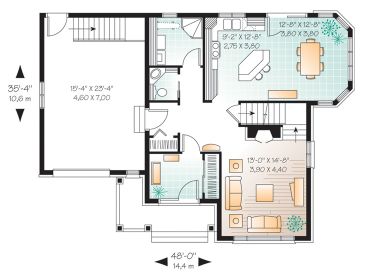 1st Floor Plan, 027H-0070