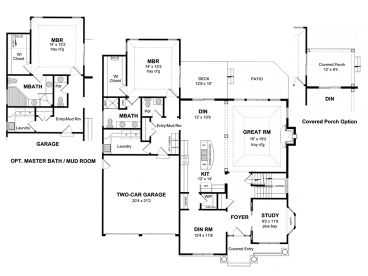 1st Floor Plan, 014H-0088
