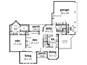 1st Floor Plan, 021H-0159
