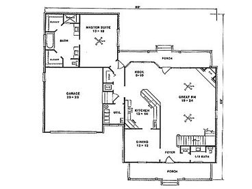 1st Floor Plan, 004H-0068