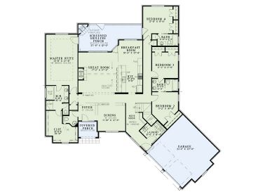 1st Floor Plan, 025H-0320