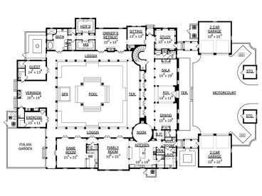 1st Floor Plan, 064H-0007