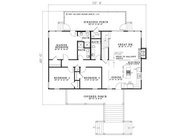 1st Floor Plan, 025H-0156