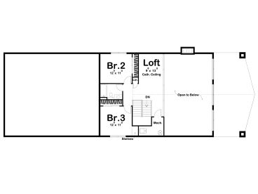 2nd Floor Plan, 050H-0385