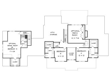 2nd Floor Plan, 019H-0219