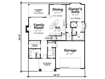1st Floor Plan, 031H-0315