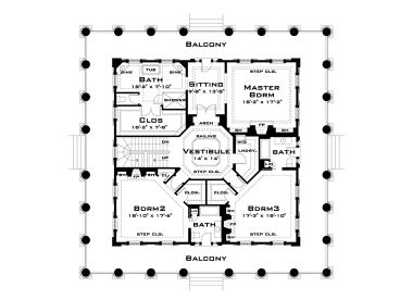 2nd Floor Plan, 052H-0073