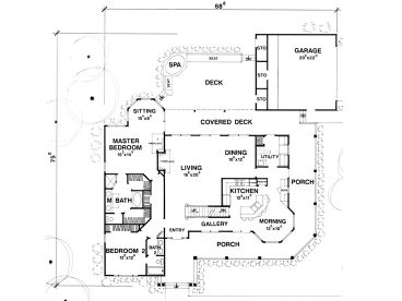 1st Floor Plan, 036H-0020