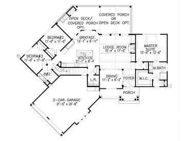 1st Floor Plan, 084H-0024