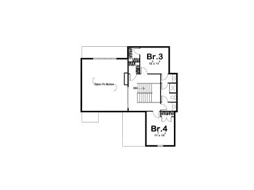 2nd Floor Plan, 050H-0122
