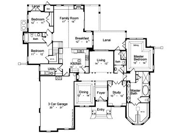1st Floor Plan, 043H-0160