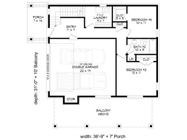 1st Floor Plan, 062G-0365