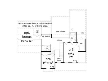 2nd Floor Plan, 061H-0179
