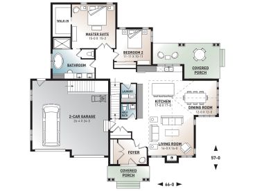 1st Floor Plan, 027H-0467