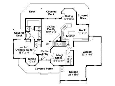 1st Floor Plan, 051H-0025