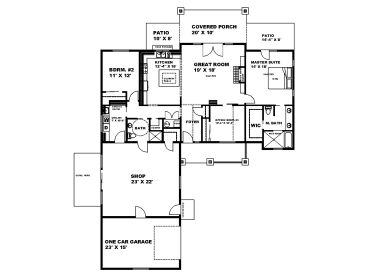 1st Floor Plan, 012H-0310