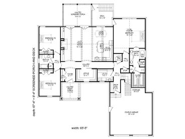1st Floor Plan, 062H-0043