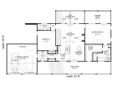 Floor Plan, 062H-0451