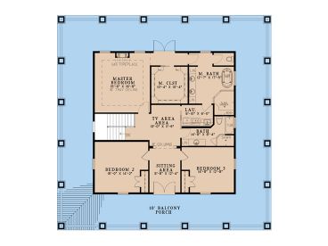2nd Floor Plan, 074H-0191