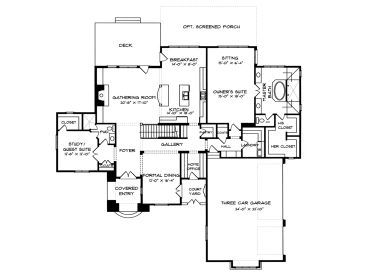 1st Floor Plan, 029H-0071
