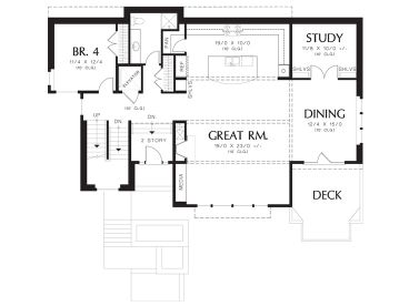 1st Floor Plan, 034H-0353